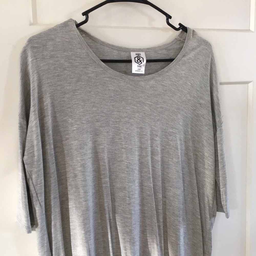 Agnes & Dora 3/4 sleeve Hi-Lo Tunic